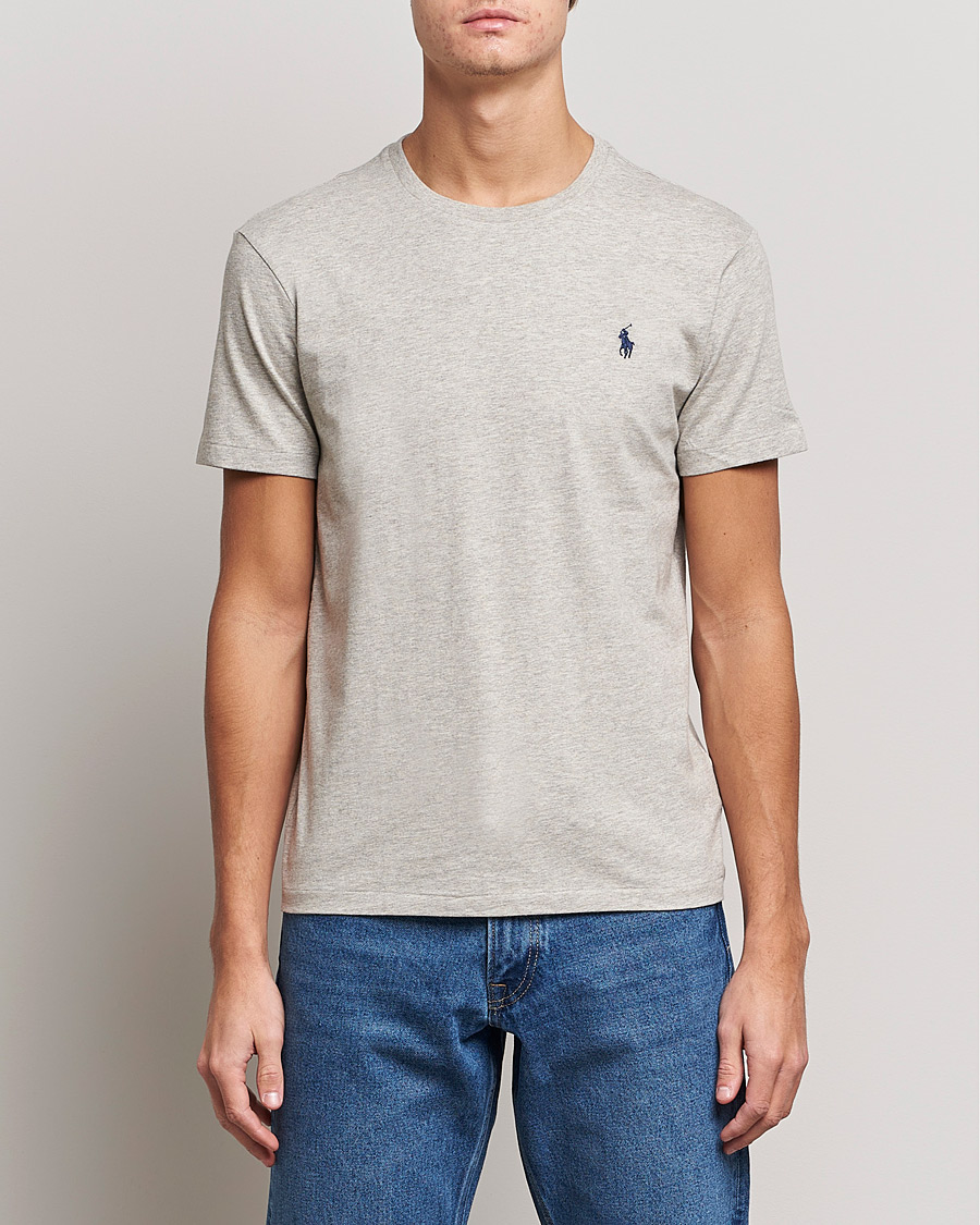 Mies | T-paidat | Polo Ralph Lauren | Custom Slim Fit Tee New Grey Heather
