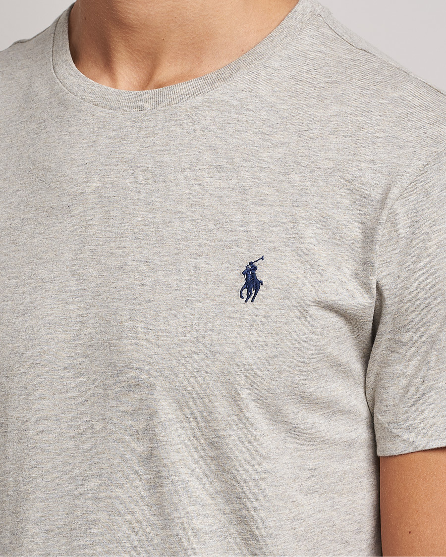 Mies | T-paidat | Polo Ralph Lauren | Custom Slim Fit Tee New Grey Heather
