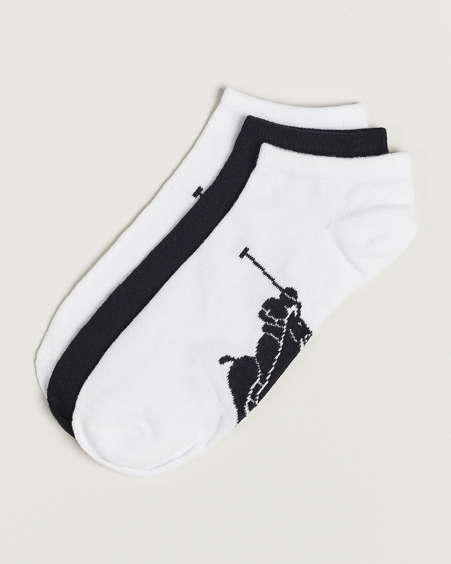 Mies | Alusvaatteet | Polo Ralph Lauren | 3-Pack Sneaker Sock White/Black