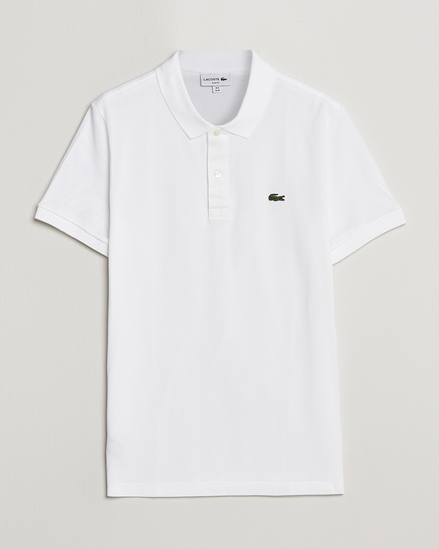 Mies | Pikeet | Lacoste | Slim Fit Polo Piké White