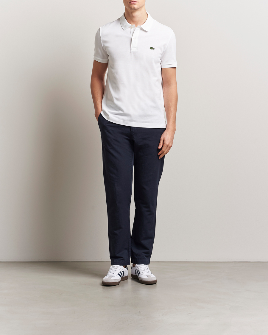 Mies | Pikeet | Lacoste | Slim Fit Polo Piké White