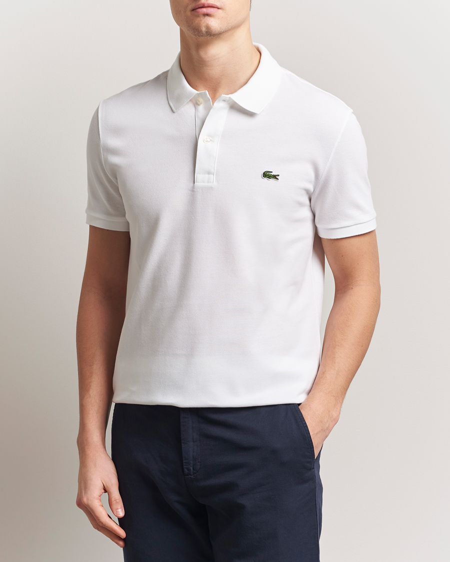 Mies | Pikeet | Lacoste | Slim Fit Polo Piké White