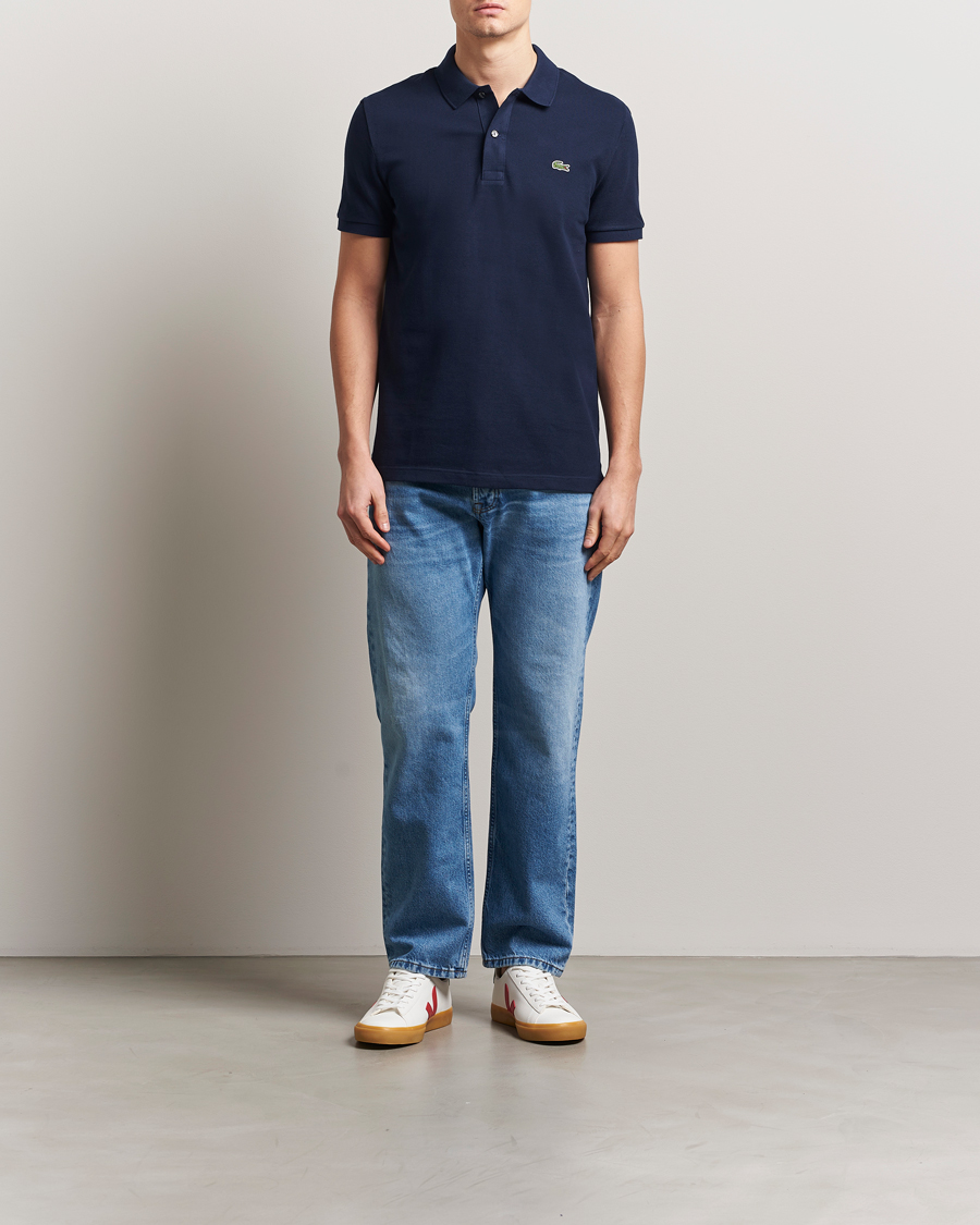 Mies | Pikeet | Lacoste | Slim Fit Polo Piké Navy Blue