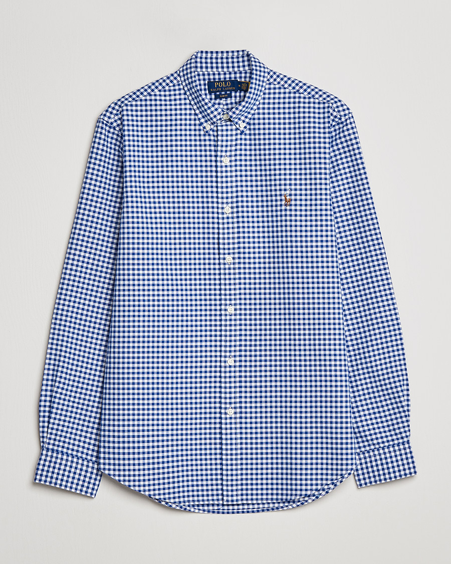 Mies | Polo Ralph Lauren Slim Fit Shirt Oxford Blue/White Gingham | Polo Ralph Lauren | Slim Fit Shirt Oxford Blue/White Gingham