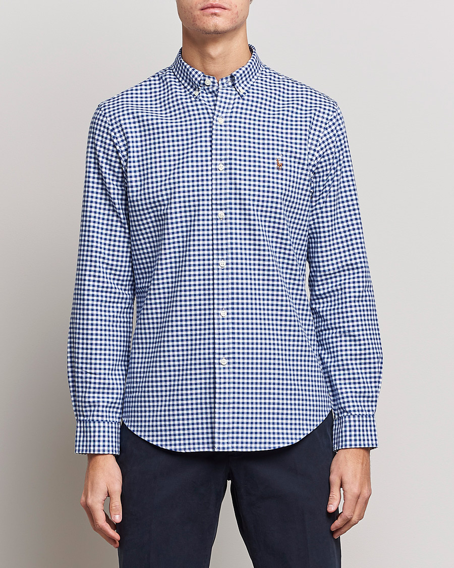 Mies |  | Polo Ralph Lauren | Slim Fit Shirt Oxford Blue/White Gingham