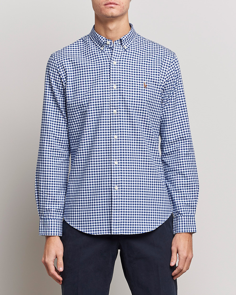 Mies | Kauluspaidat | Polo Ralph Lauren | Slim Fit Shirt Oxford Blue/White Gingham