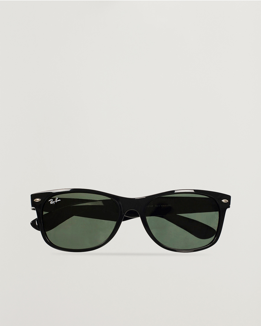 Miehet |  | Ray-Ban | New Wayfarer Sunglasses Black/Crystal Green