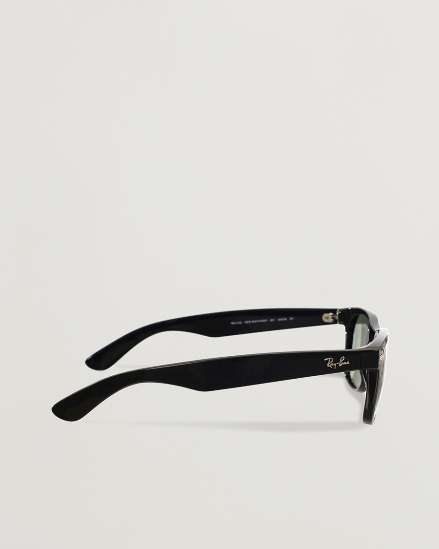 Mies | Aurinkolasit | Ray-Ban | New Wayfarer Sunglasses Black/Crystal Green