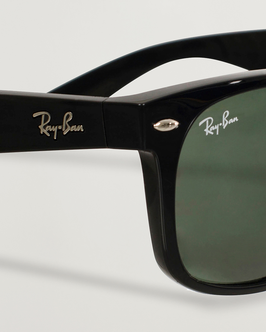 Mies | Aurinkolasit | Ray-Ban | New Wayfarer Sunglasses Black/Crystal Green