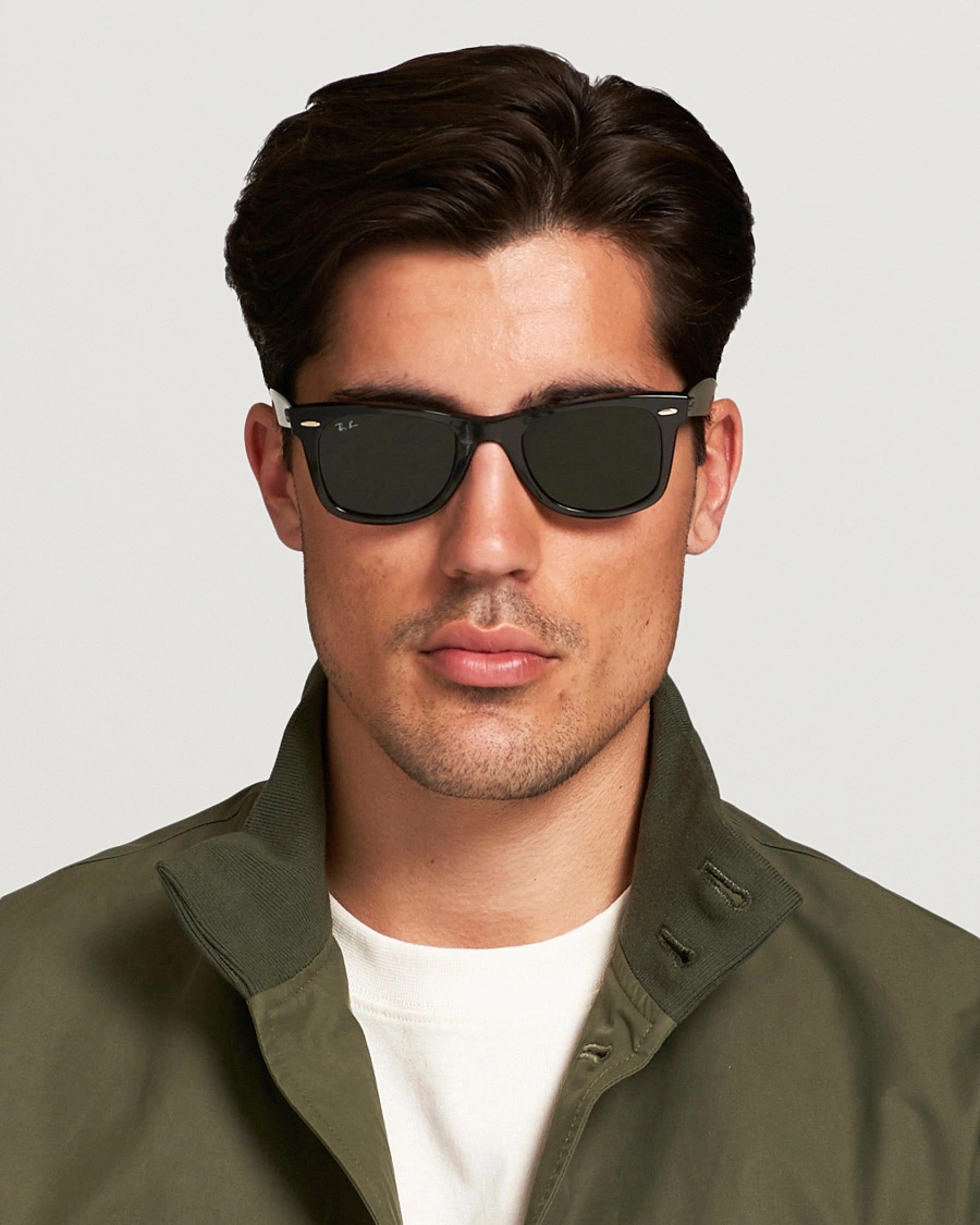 Mies | D-malliset aurinkolasit | Ray-Ban | Original Wayfarer Sunglasses Tortoise/Crystal Green