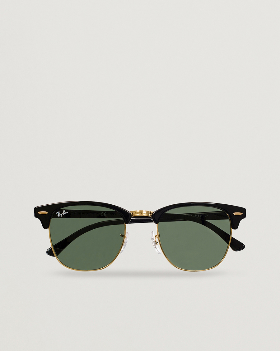 Mies | Aurinkolasit | Ray-Ban | Clubmaster Sunglasses Ebony/Crystal Green