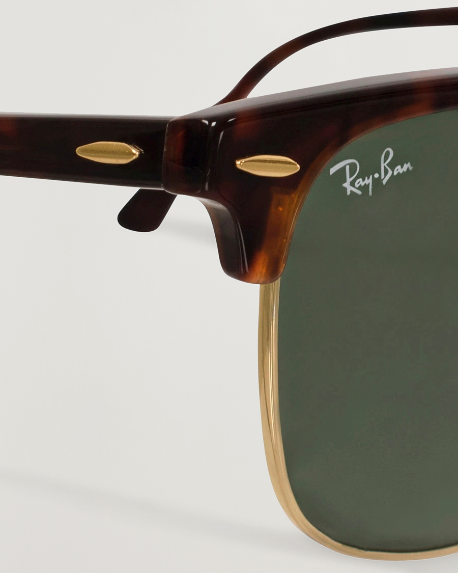 Mies | Aurinkolasit | Ray-Ban | Clubmaster Sunglasses Mock Tortoise/Crystal Green