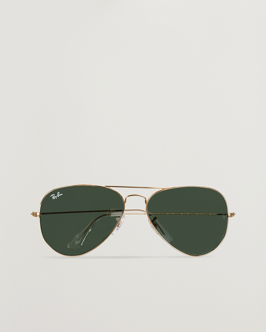 Mies |  | Ray-Ban | 0RB3025 Aviator Large Metal Sunglasses Arista/Grey Green