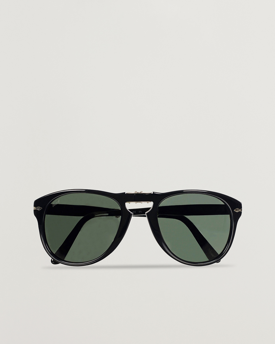 Miehet |  | Persol | 0PO0714 Folding Sunglasses Black/Crystal Green