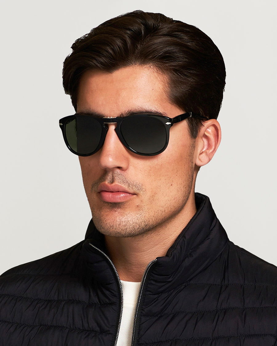 Mies | Aurinkolasit | Persol | 0PO0714 Folding Sunglasses Black/Crystal Green