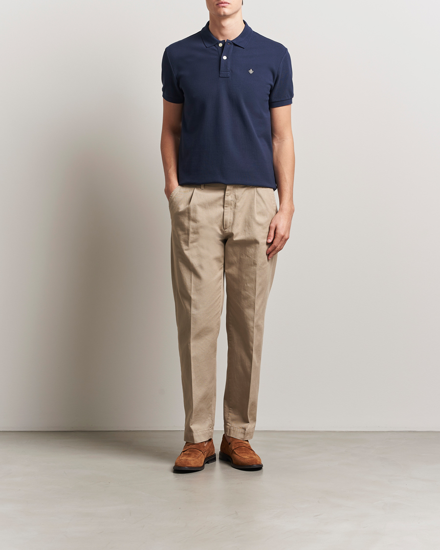 Mies | Pikeet | Morris | New Piqué Navy