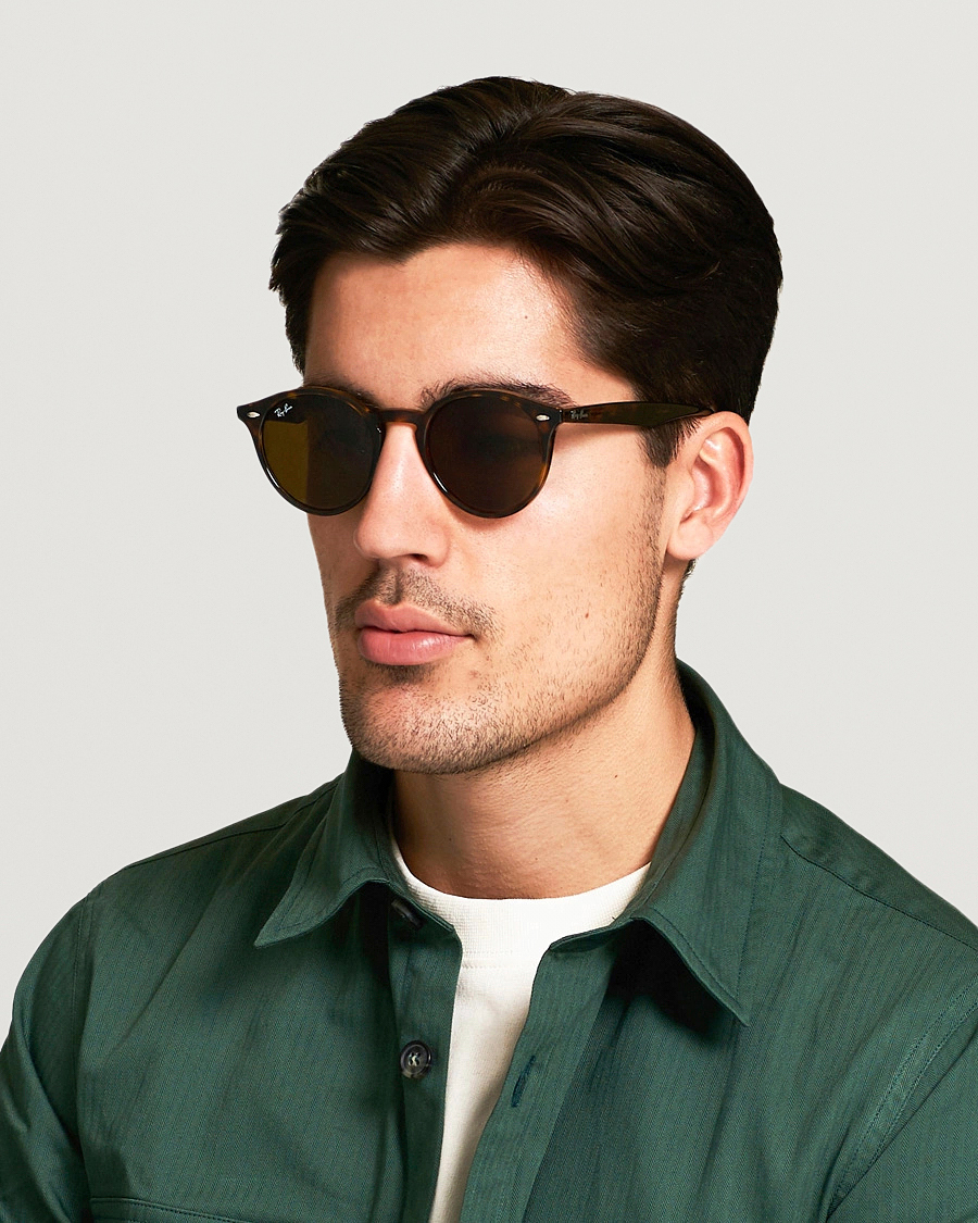 Mies | Aurinkolasit | Ray-Ban | RB2180 Acetat Sunglasses Dark Havana/Dark Brown