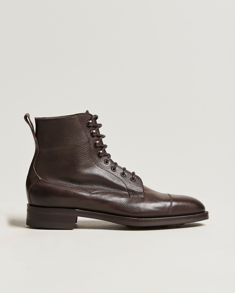 Mies | Nilkkurit | Edward Green | Galway Grained Boot Dark Brown Utah Calf