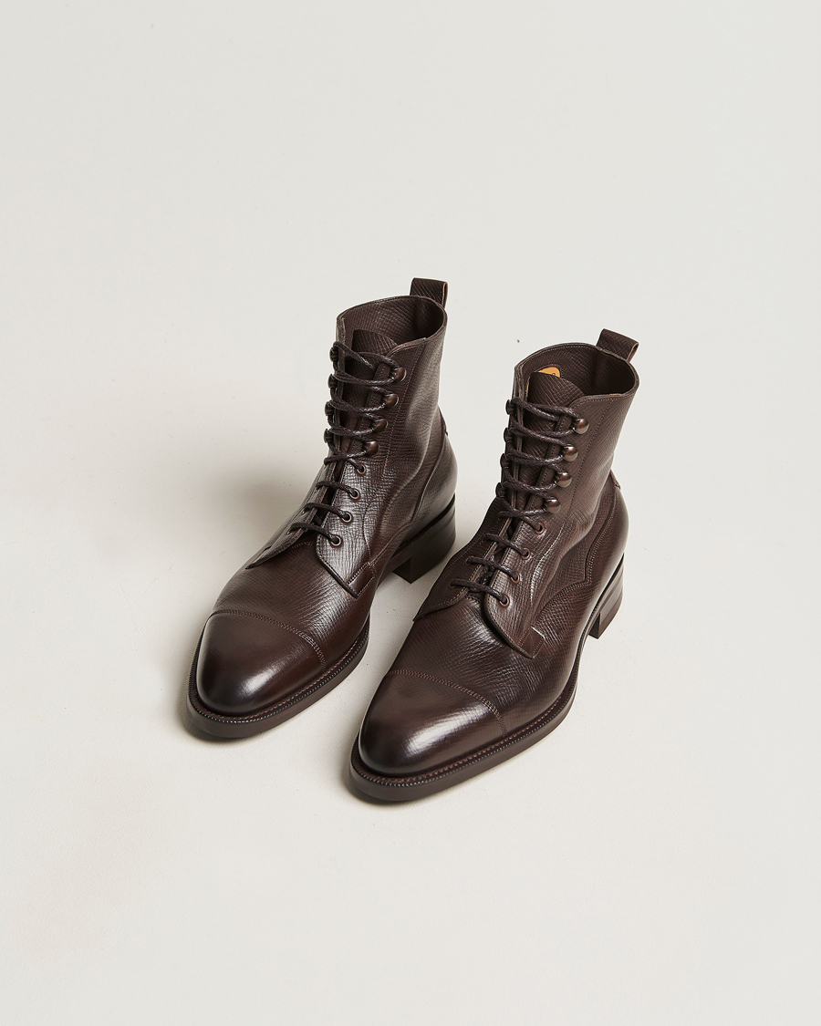 Mies | Nilkkurit | Edward Green | Galway Grained Boot Dark Brown Utah Calf