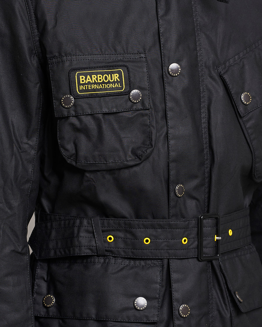 Mies | Takit | Barbour International | Slim Wax Jacket Black