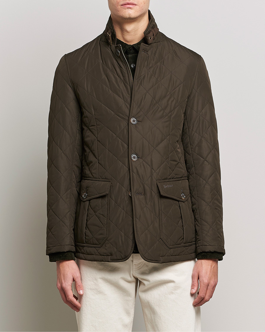 Mies | Tikkitakit | Barbour Lifestyle | Quilted Lutz Jacket  Olive