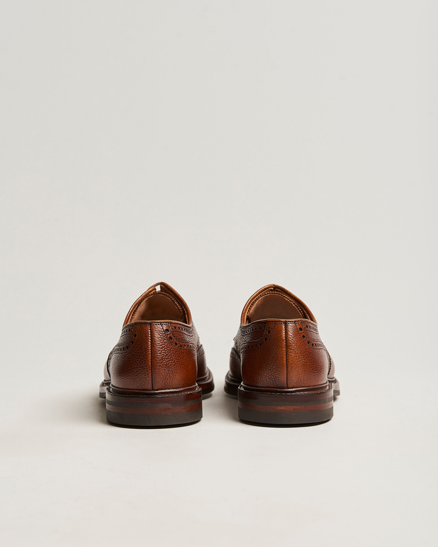 Mies | Brogue-kengät | Crockett & Jones | Pembroke Derbys Tan Grained Calf