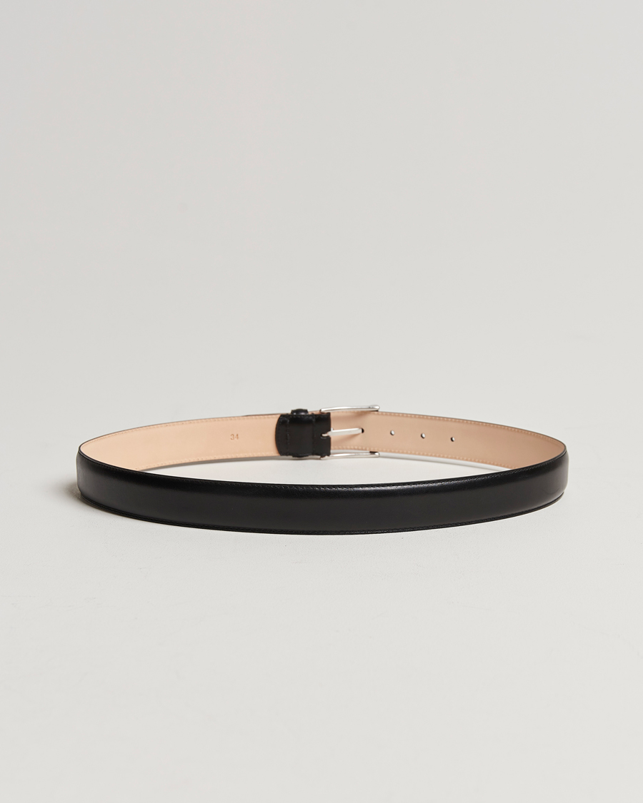 Mies | Vyöt | Crockett & Jones | Belt 3,2 cm Black Calf