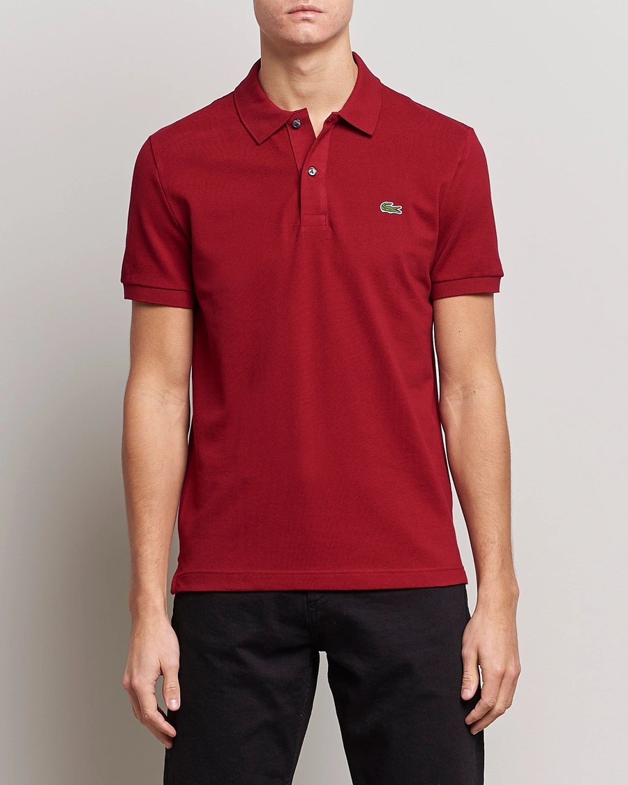 Mies | Pikeet | Lacoste | Slim Fit Polo Piké Bordeaux