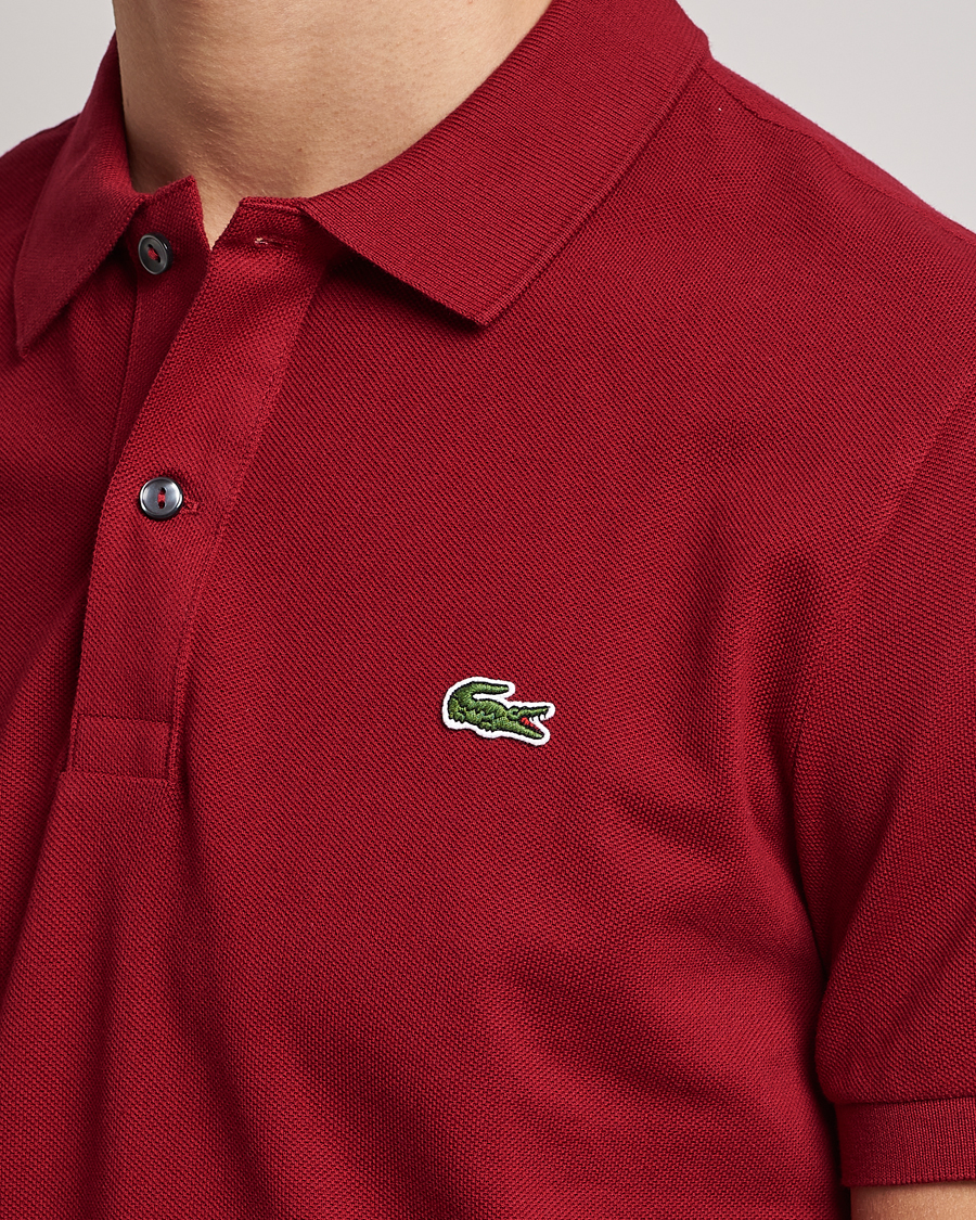 Mies | Pikeet | Lacoste | Slim Fit Polo Piké Bordeaux