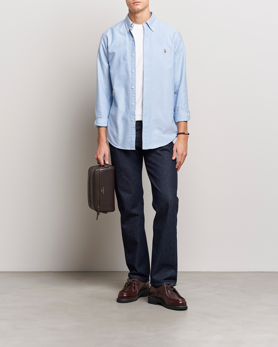 Mies | Kauluspaidat | Polo Ralph Lauren | Custom Fit Oxford Shirt Blue