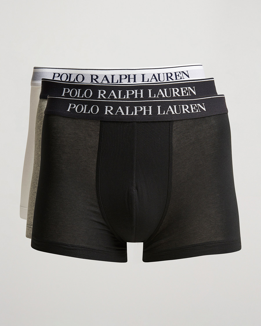 Mies | Alusvaatteet | Polo Ralph Lauren | 3-Pack Trunk Grey/White/Black