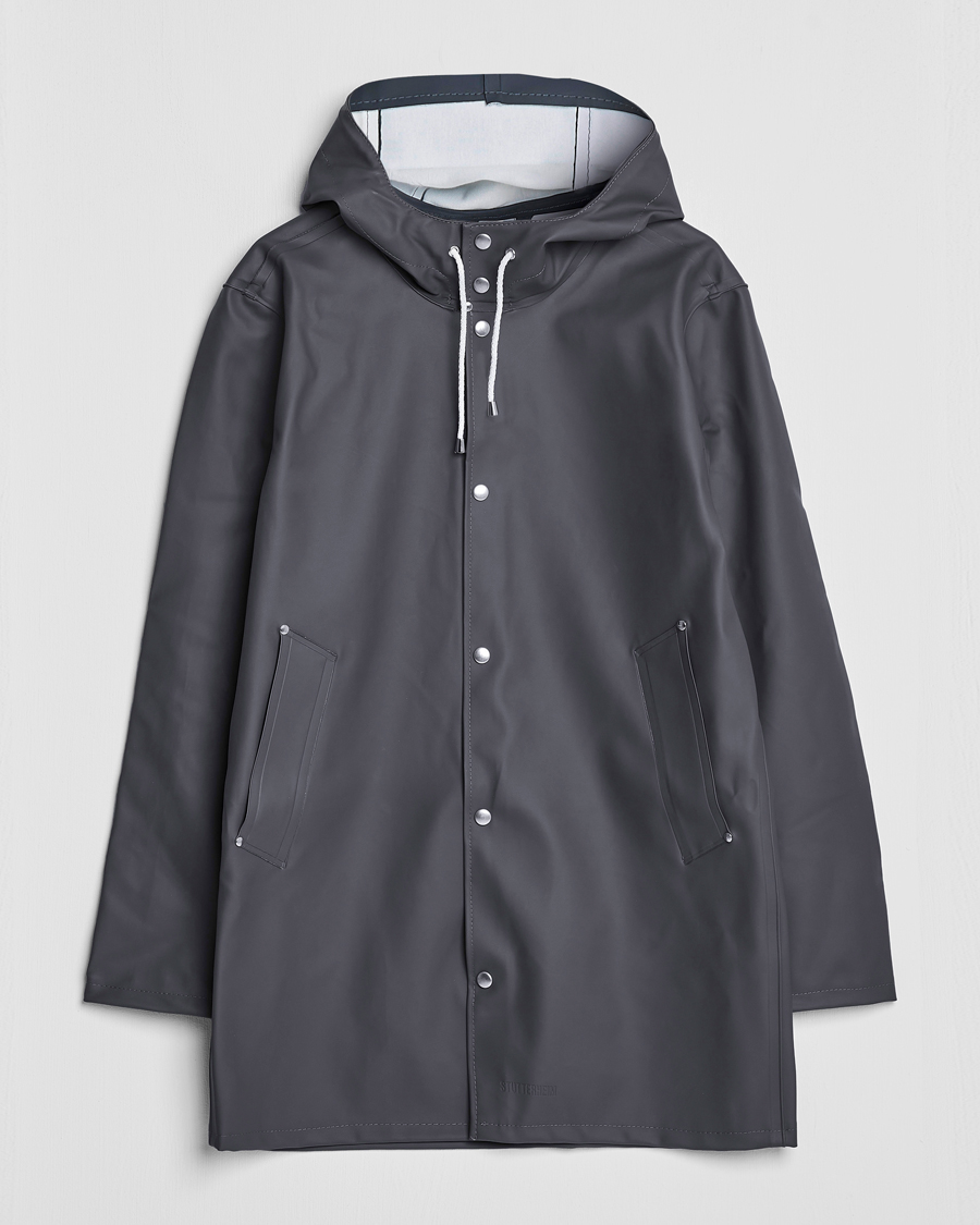 Mies | Takit | Stutterheim | Stockholm Raincoat Charcoal