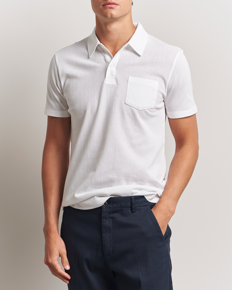 Mies | Pikeet | Sunspel | Riviera Polo Shirt White