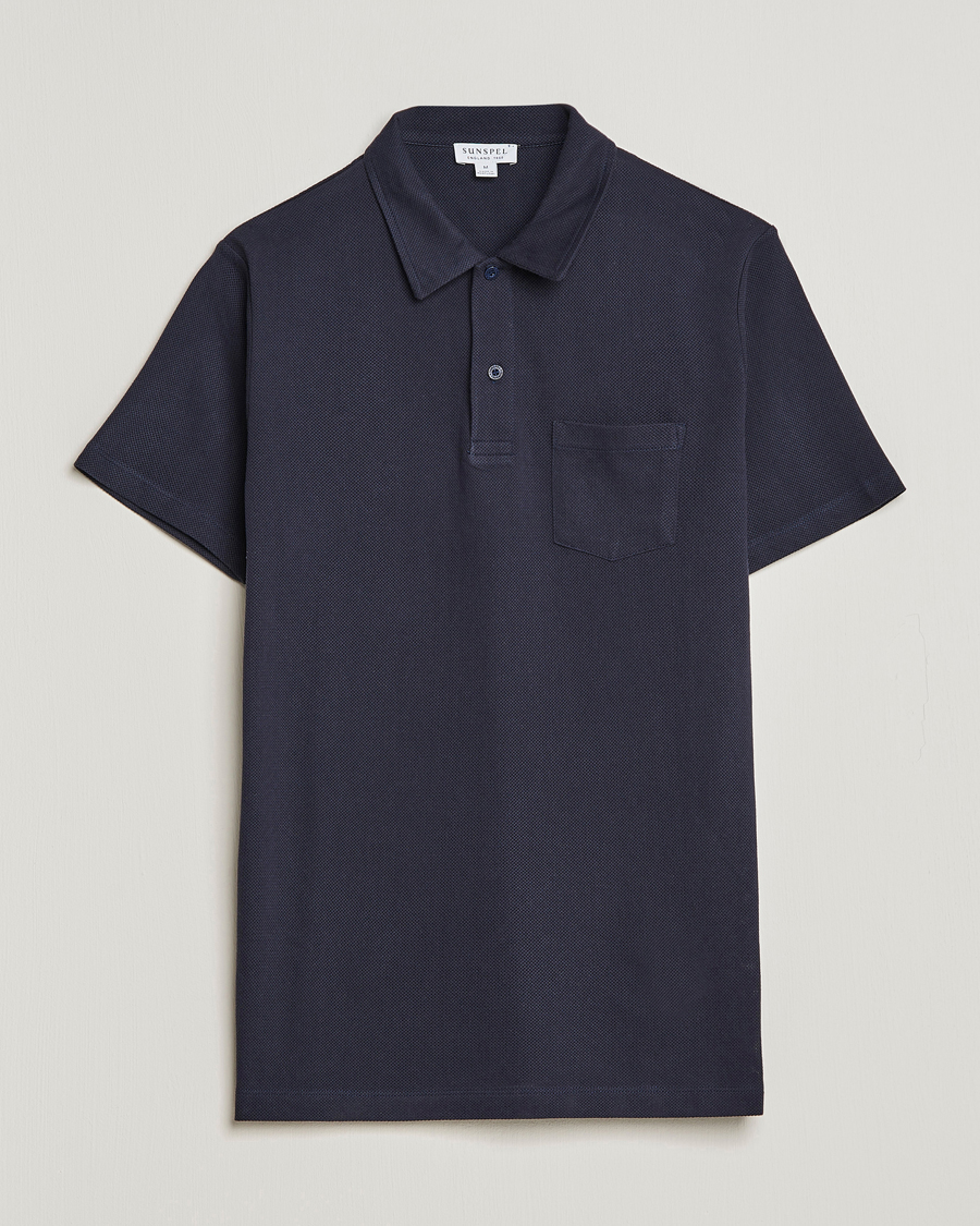 Mies |  | Sunspel | Riviera Polo Shirt Navy