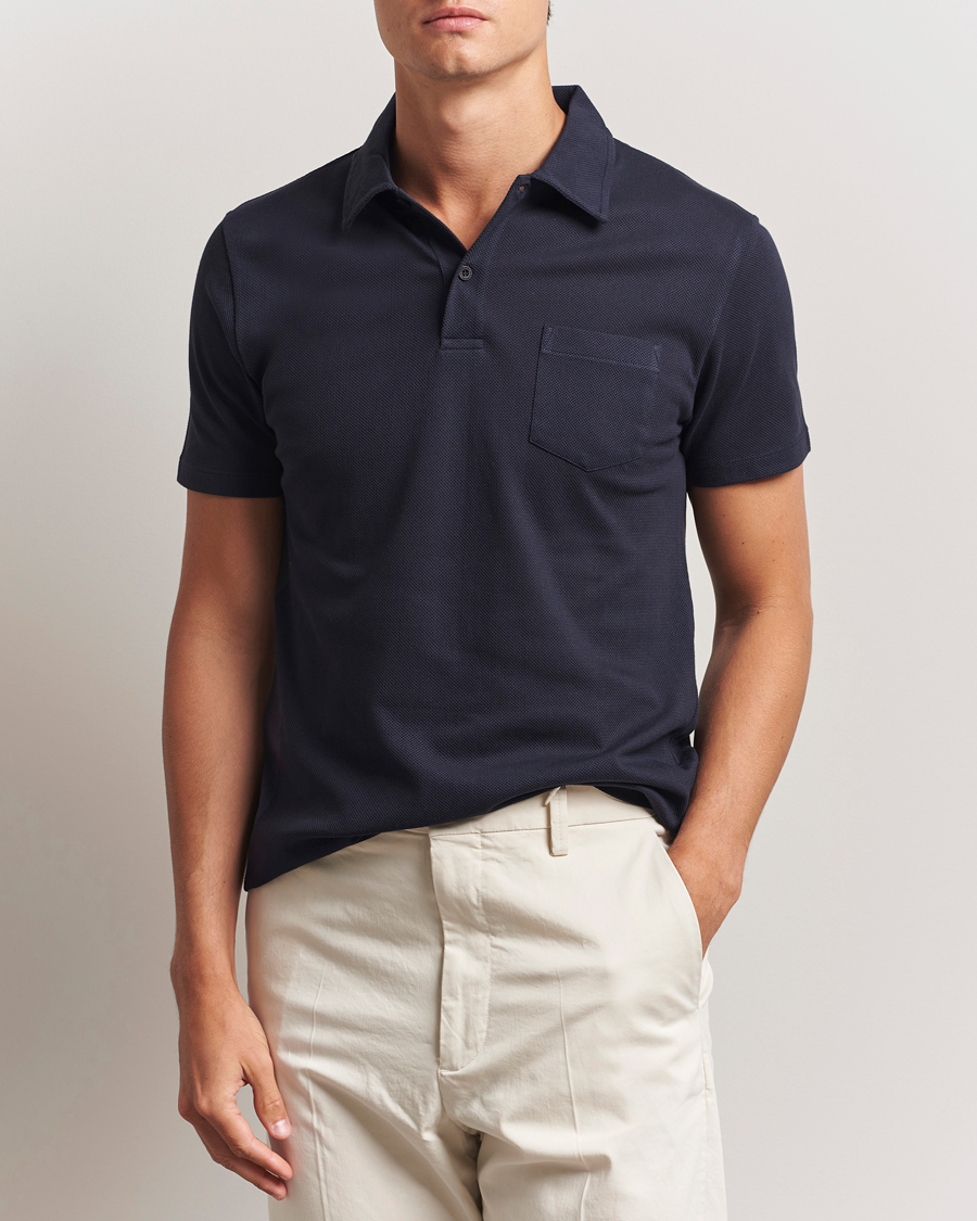 Mies | Pikeet | Sunspel | Riviera Polo Shirt Navy