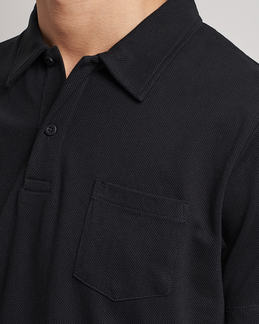 Mies | Pikeet | Sunspel | Riviera Polo Shirt Black