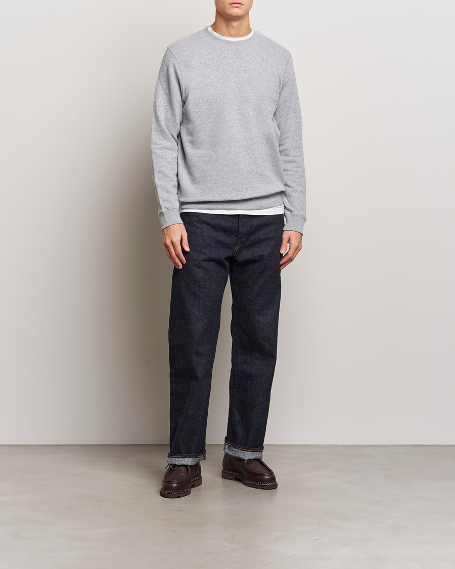 Mies | Puserot | Sunspel | Loopback Sweatshirt Grey Melange