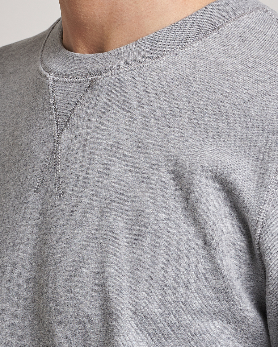 Mies | Puserot | Sunspel | Loopback Sweatshirt Grey Melange
