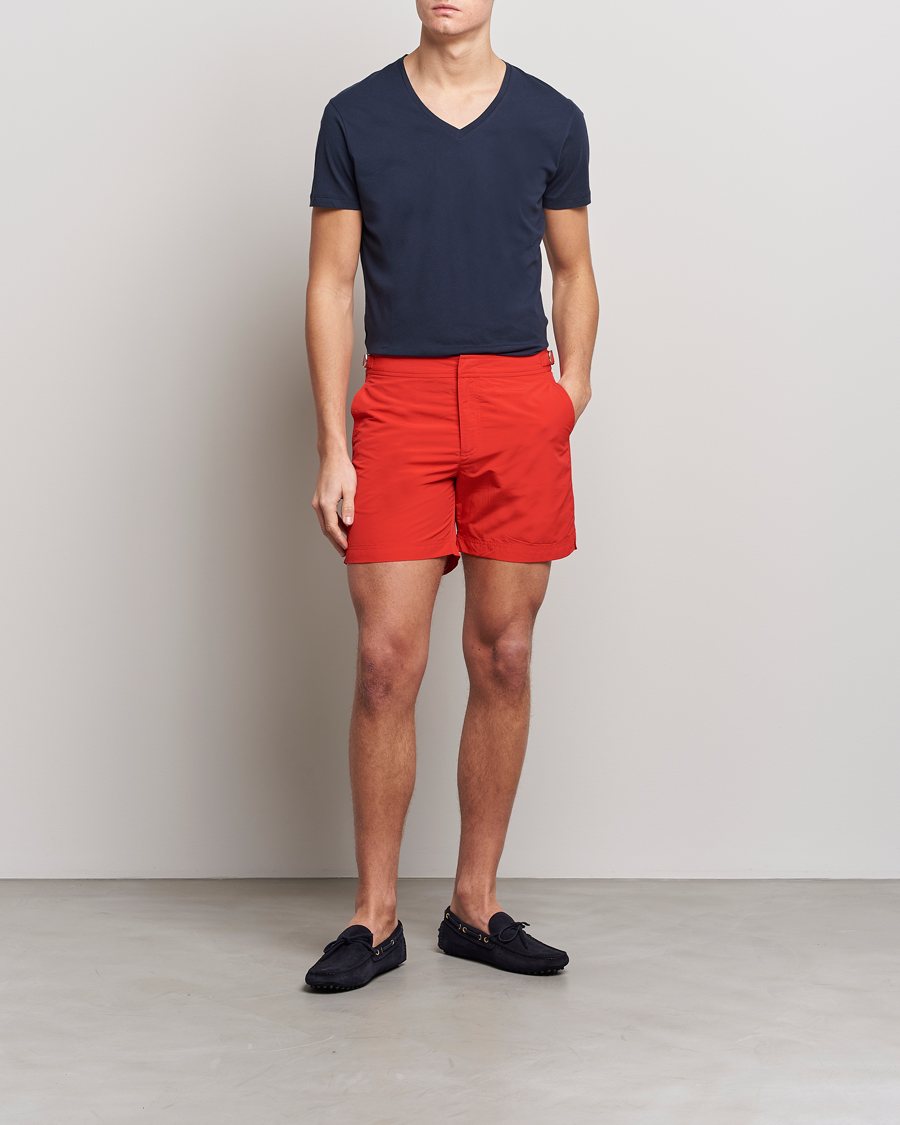Mies | T-paidat | Orlebar Brown | OB V-Neck Tee Navy