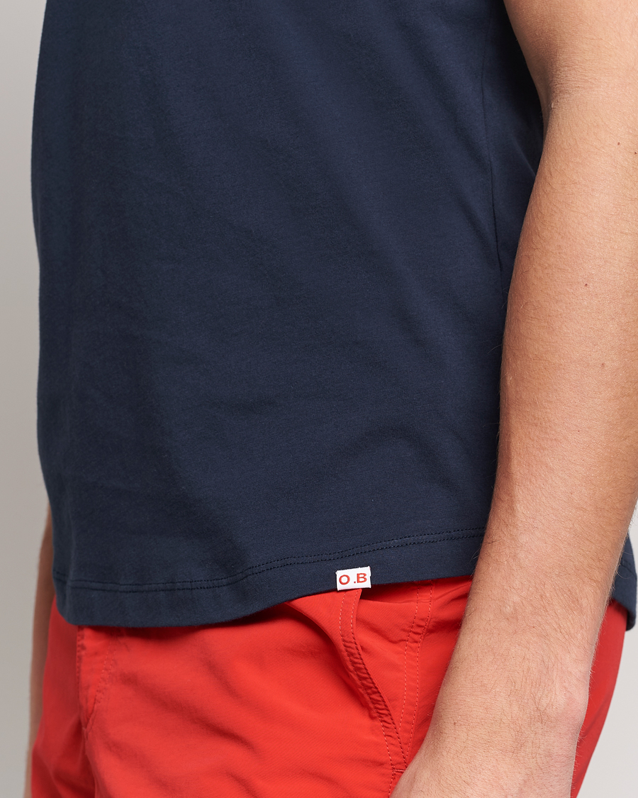 Mies | T-paidat | Orlebar Brown | OB V-Neck Tee Navy