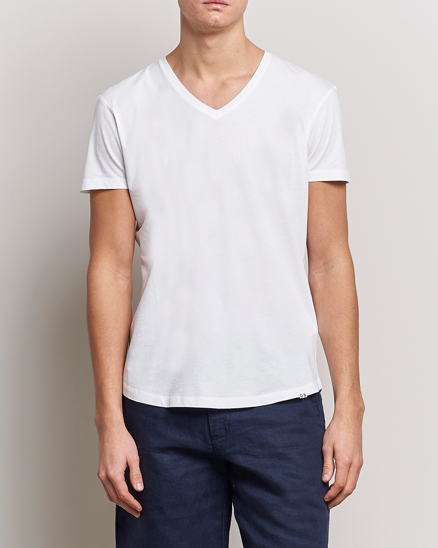 Mies | T-paidat | Orlebar Brown | OB V-Neck Tee White