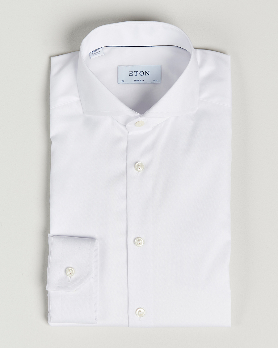 Miehet |  | Eton | Super Slim Fit Shirt Cutaway White