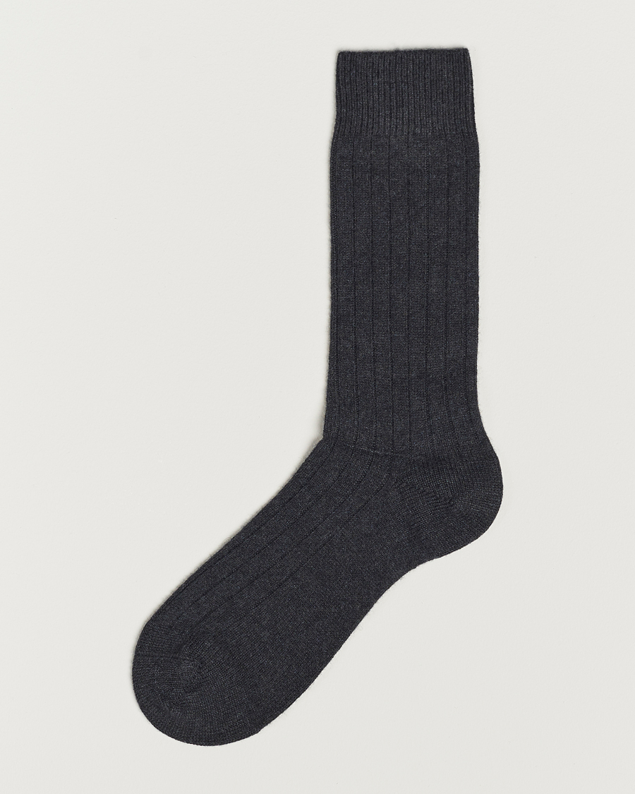Miehet |  | Pantherella | Waddington Cashmere Sock Charcoal