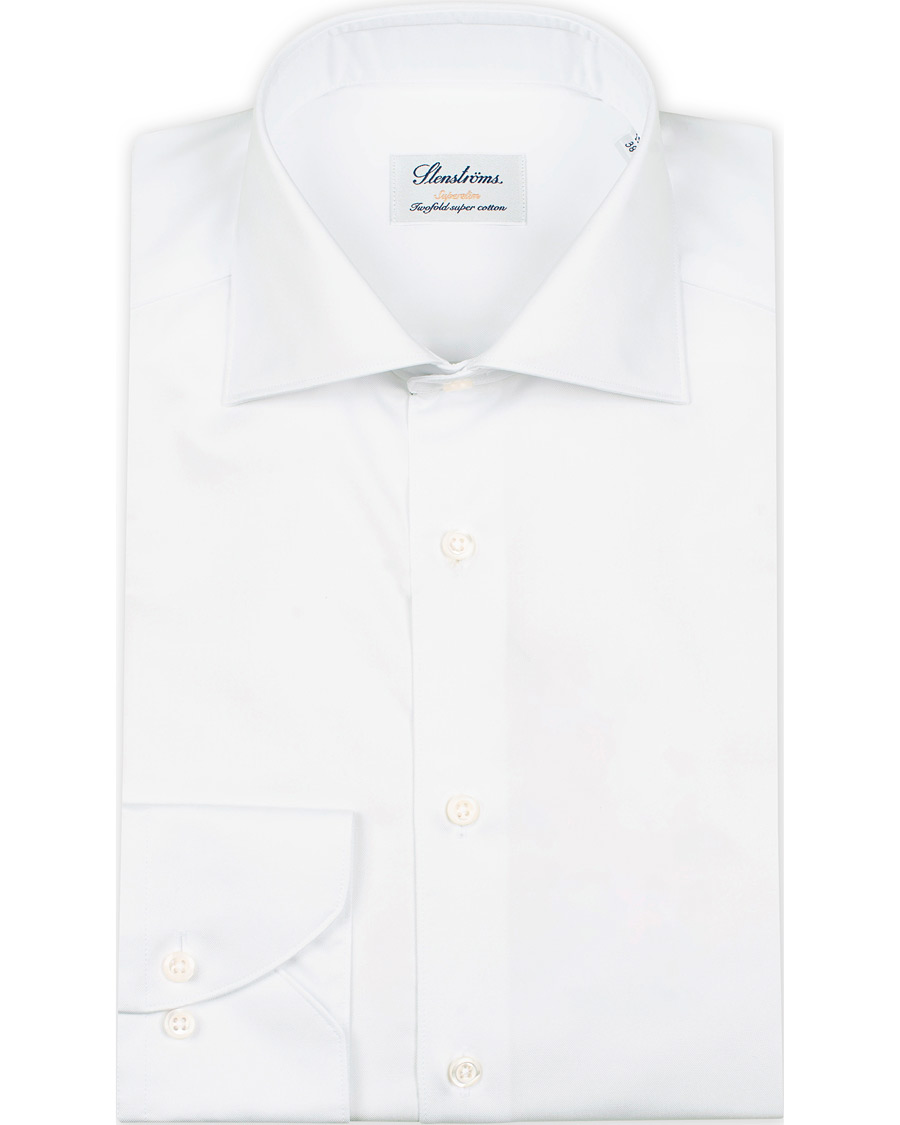 Mies | Kauluspaidat | Stenströms | Superslim Plain Shirt  White