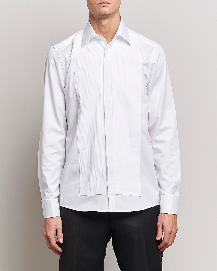 Mies | Kauluspaidat | Stenströms | Slimline Smoking Shirt White