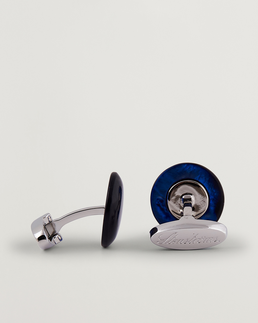 Mies | Kalvosinnapit | Stenströms | Mother of Pearl Cufflink Dark Blue
