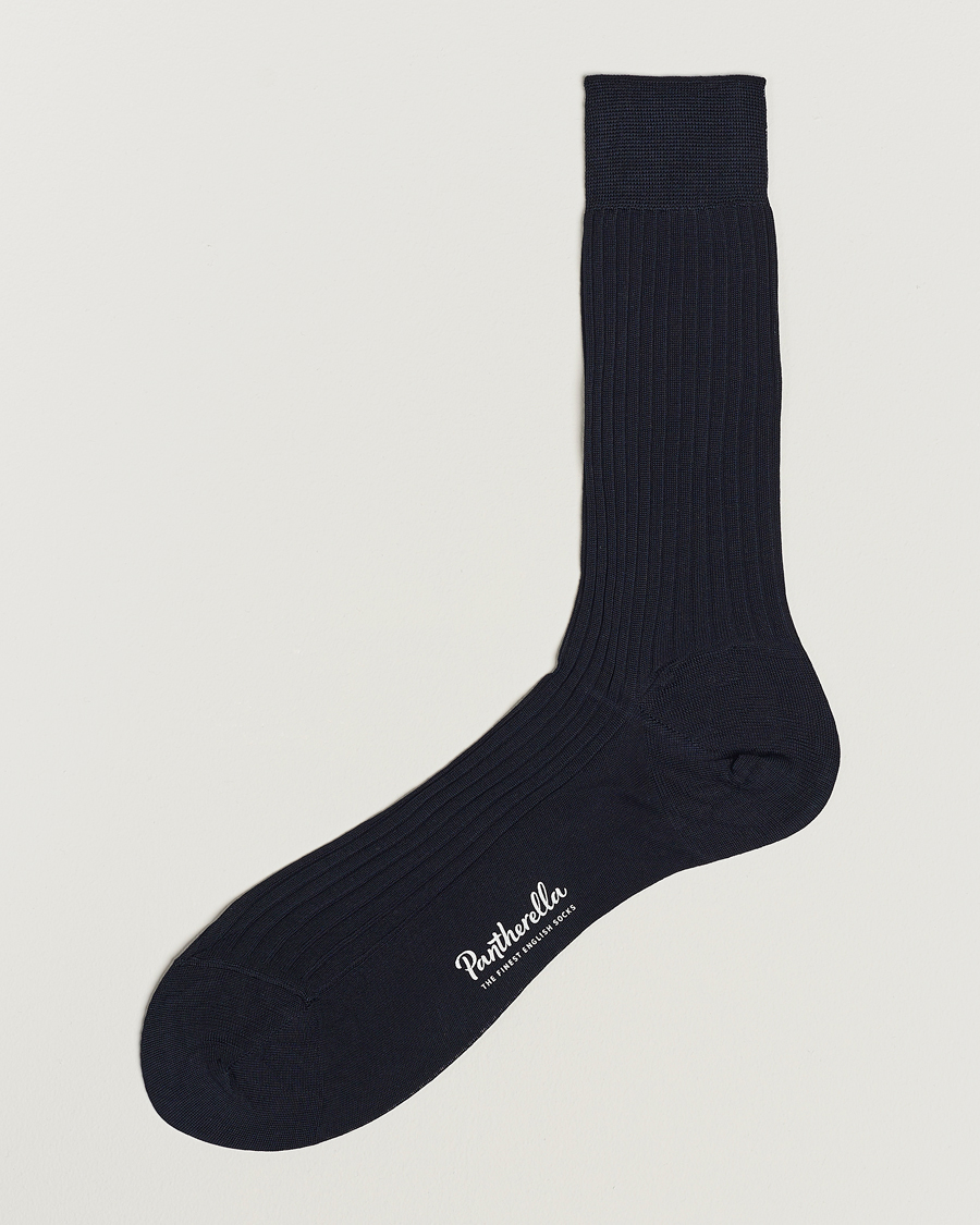 Mies | Alusvaatteet | Pantherella | Vale Cotton Socks Navy