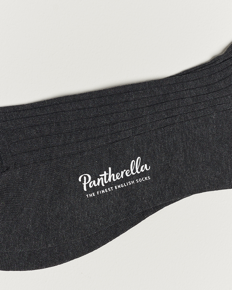 Mies | Alusvaatteet | Pantherella | Vale Cotton Socks Dark Grey