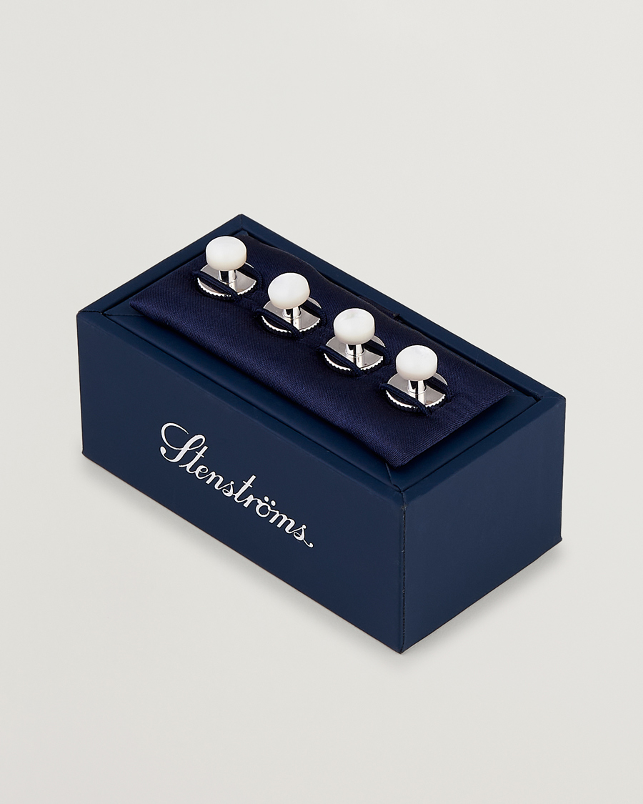 Mies | Stenströms Shirt Studs White | Stenströms | Shirt Studs White