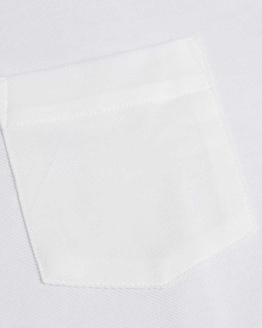 Mies | Kauluspaidat | Sunspel | Long Sleeve Pique Shirt White